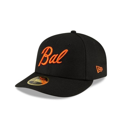 Baltimore Orioles Gorra | New Era MLB Ligature Low Profile 59fifty Fitted Cap Mexico - Negros